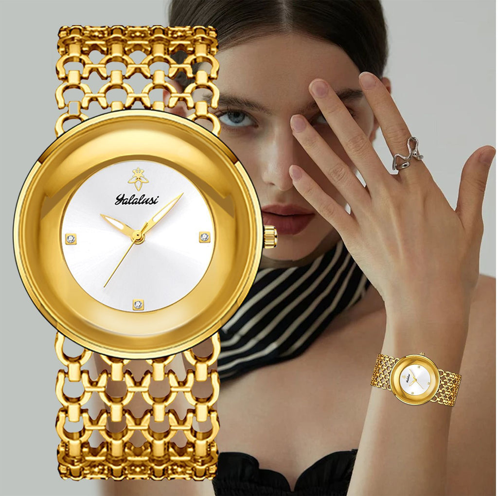 Yalalusi Luxury Women Watch with Hollow Strap