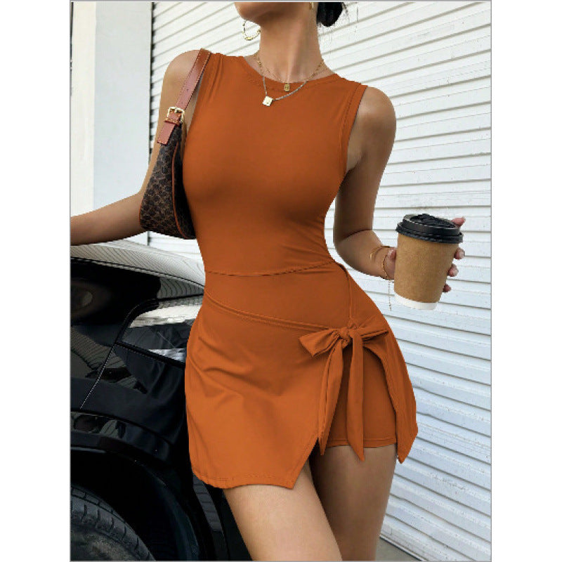 Womens Two Piece Anti Exposure Tennis Dress
