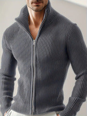 Mens Zip-Up Stand Collar Jacket