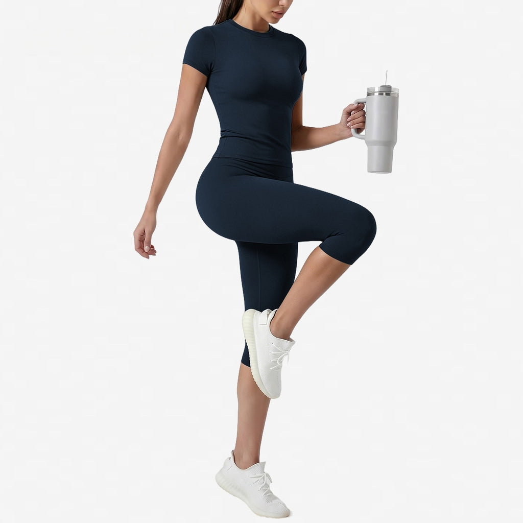 Womens High Waisted Yoga Set