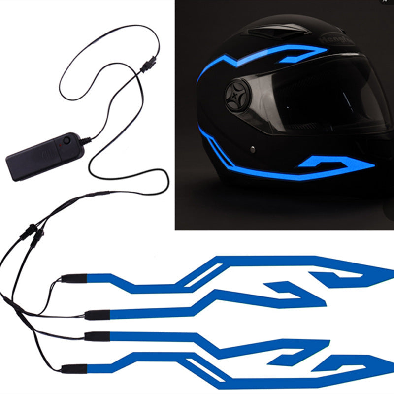 Self-Adhesive EL Motorcycle Helmet Light Strip Decoration Strip