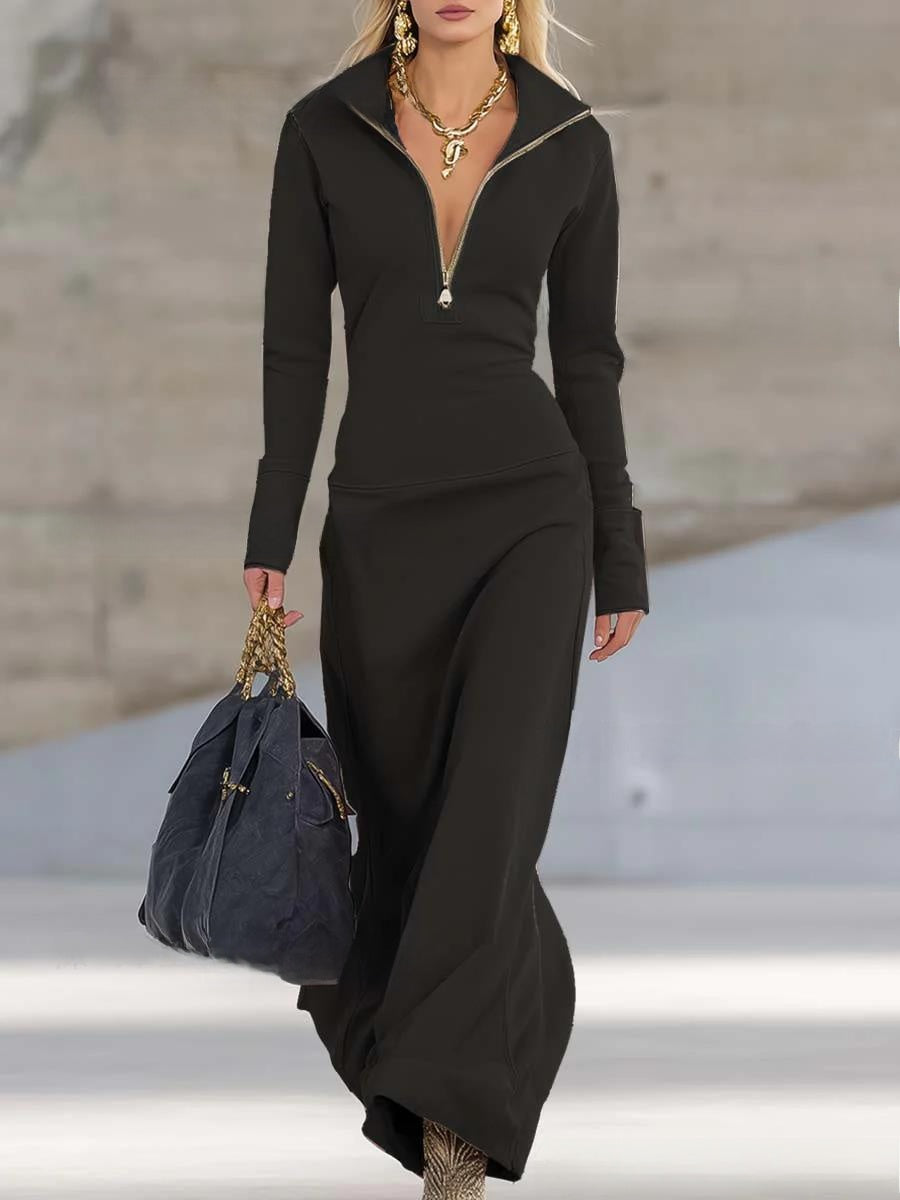 Womens Half Zip Polo Dress