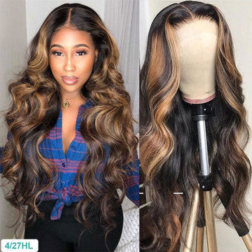 Women's Long Curly Wig with Medium Parting Heat-Resistant Synthetic Fiber Daily Wear
