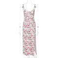 A halter-neck dress