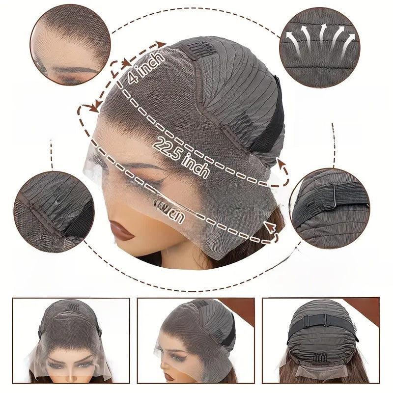 Straight Human Hair Wig with Front Lace