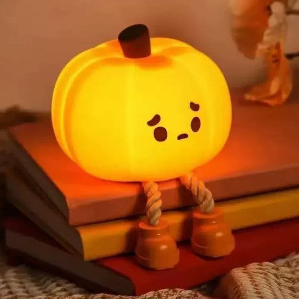 Silicone Pumpkin Night Light with Magnetic Base