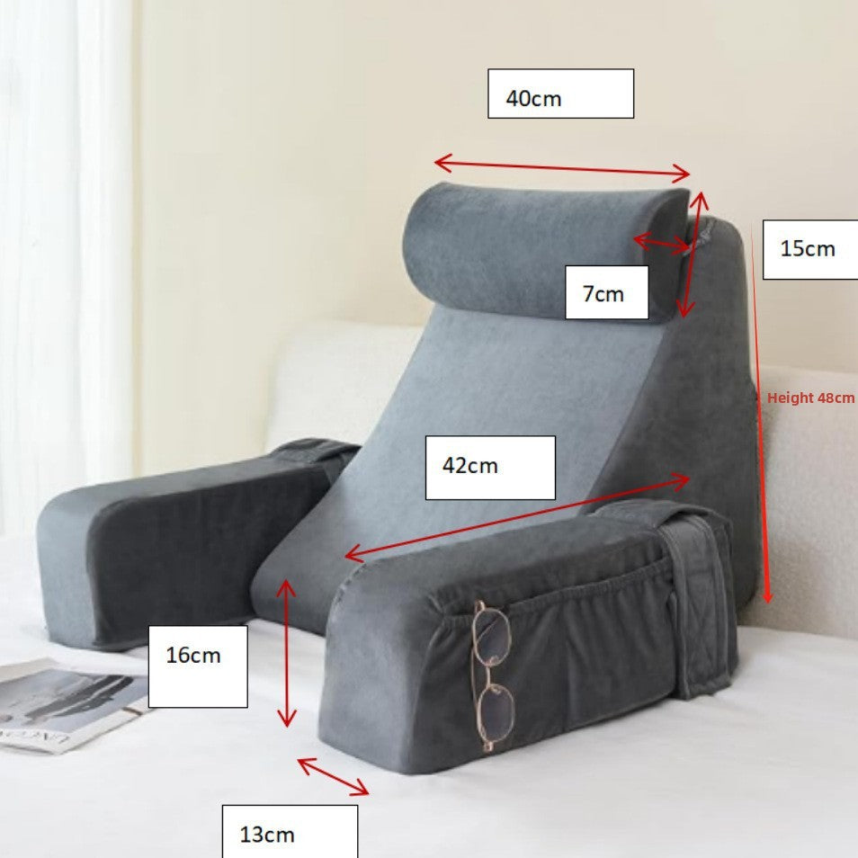 Wedge reading bed waist pillow