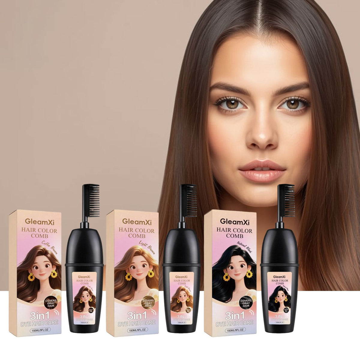 GleamXi Plant-Based Hair Care Comb