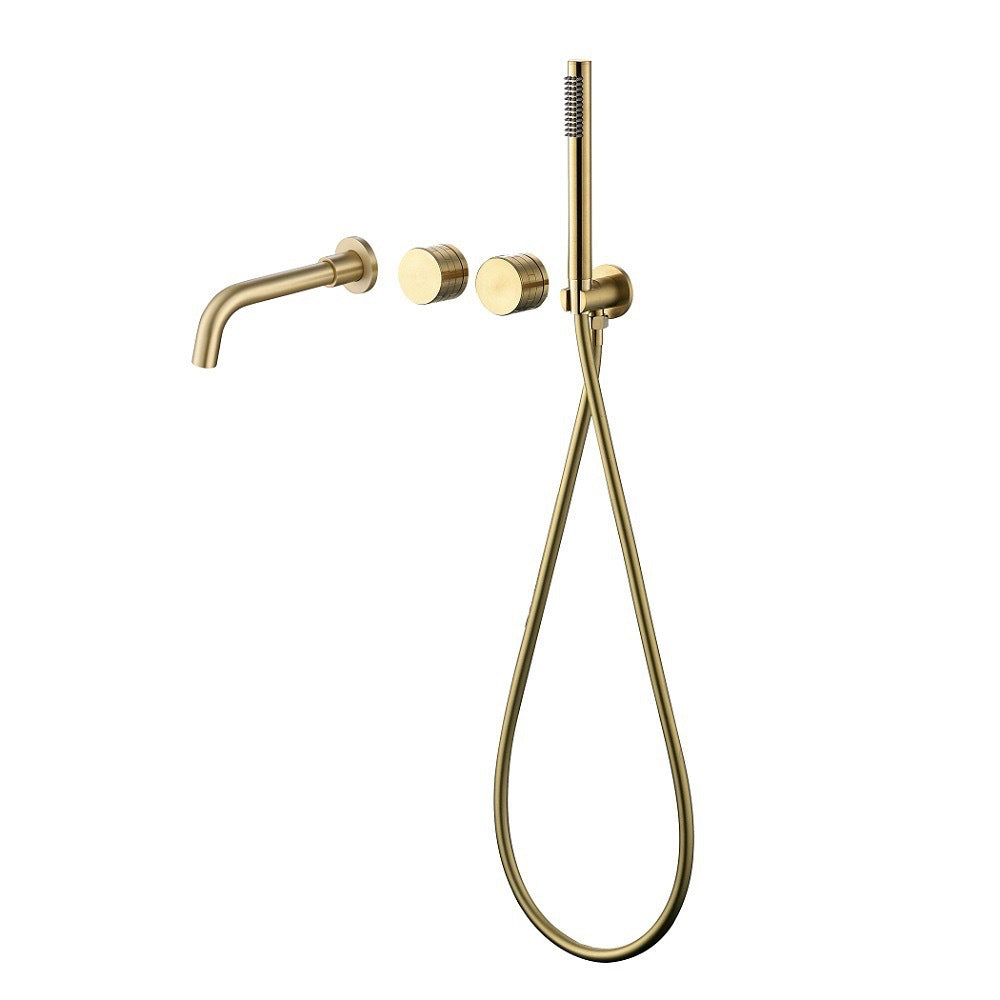 Bathtub concealed faucet hot and cold mixing valve into the wall