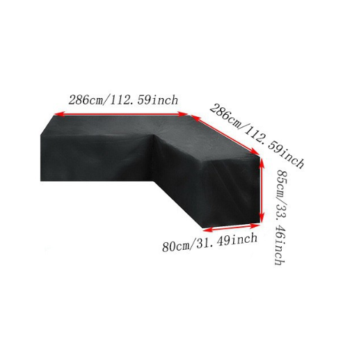 Outdoor V-Shaped Corner Sofa Cover