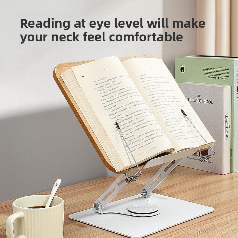 Rotating Wood Grain Reading Stand