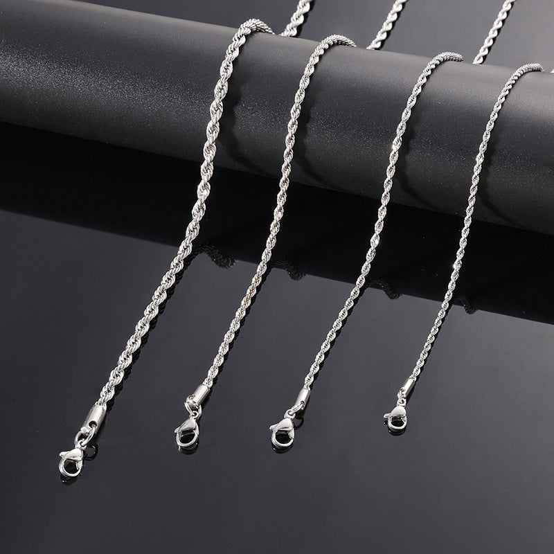 Twisted Hemp Necklace with Fade-Resistant Design ? Unique Hemp Cord Naked Necklace