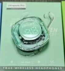 New Bluetooth headset transparent digital display