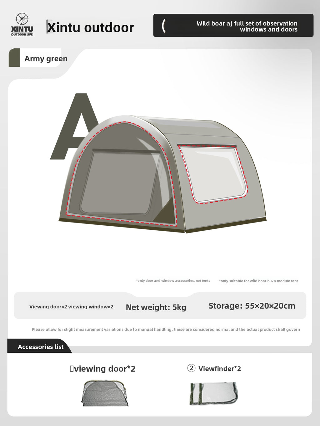 Modular Inflatable Camping Tent