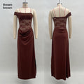 Lace Spliced Long Dress