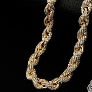 Hip Hop Twist Chain Alloy Necklace