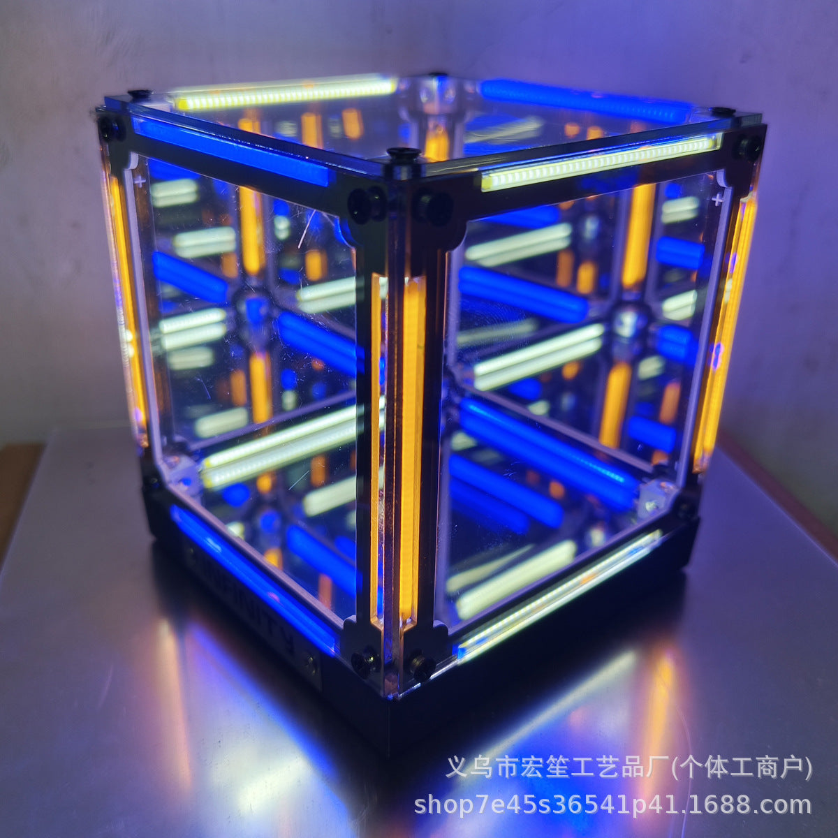 Creative 3D Cube RGB Desktop Atmosphere Light