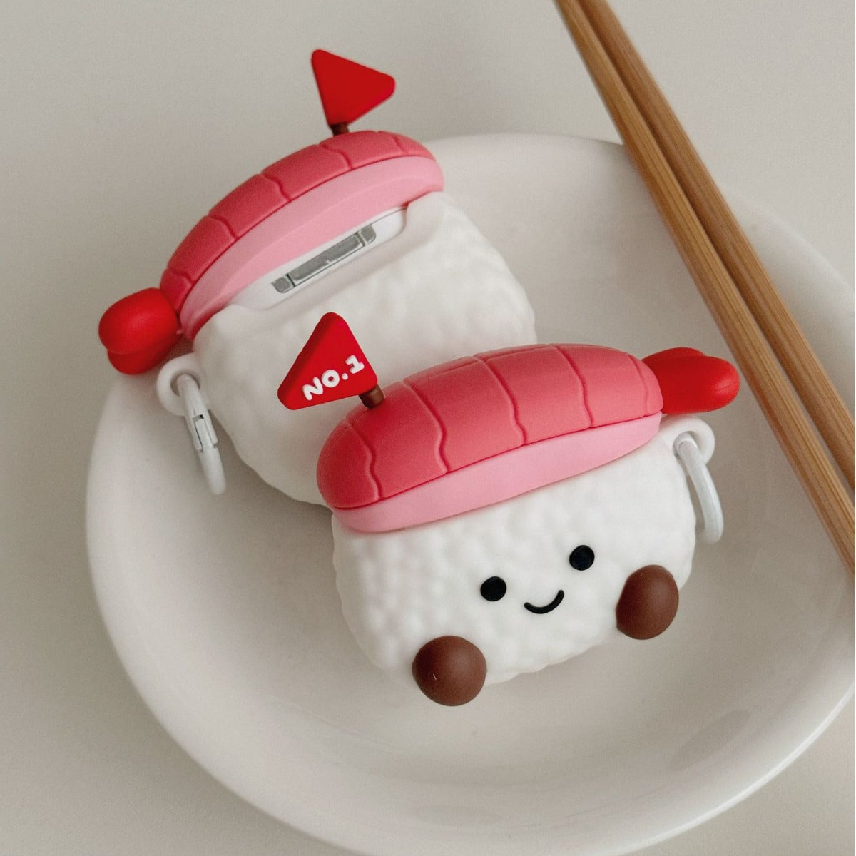 Cute Sweet Shrimp Sushi AirPods Pro3 Apple Bluetooth Headphone Case