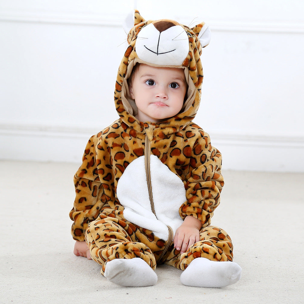 Animal Print Baby Romper Jumpsuit