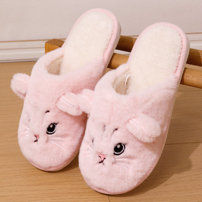 Cat cotton slippers