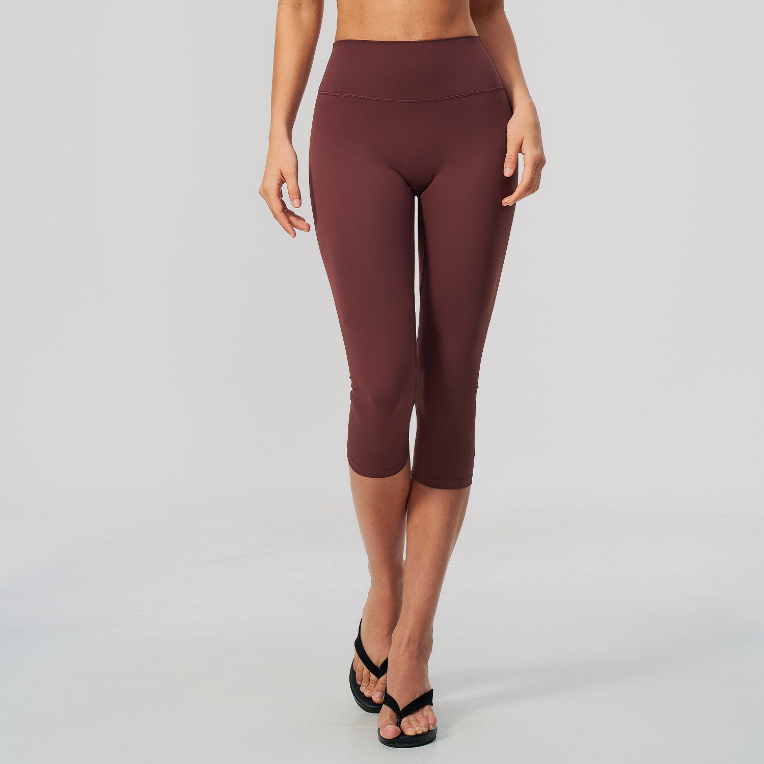 Brushed Yoga Shorts High Waisted Slim Fit Sports Shorts