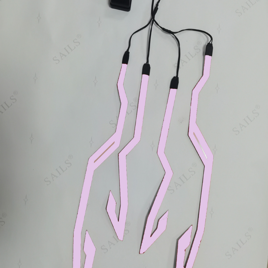 Self-Adhesive EL Motorcycle Helmet Light Strip Decoration Strip