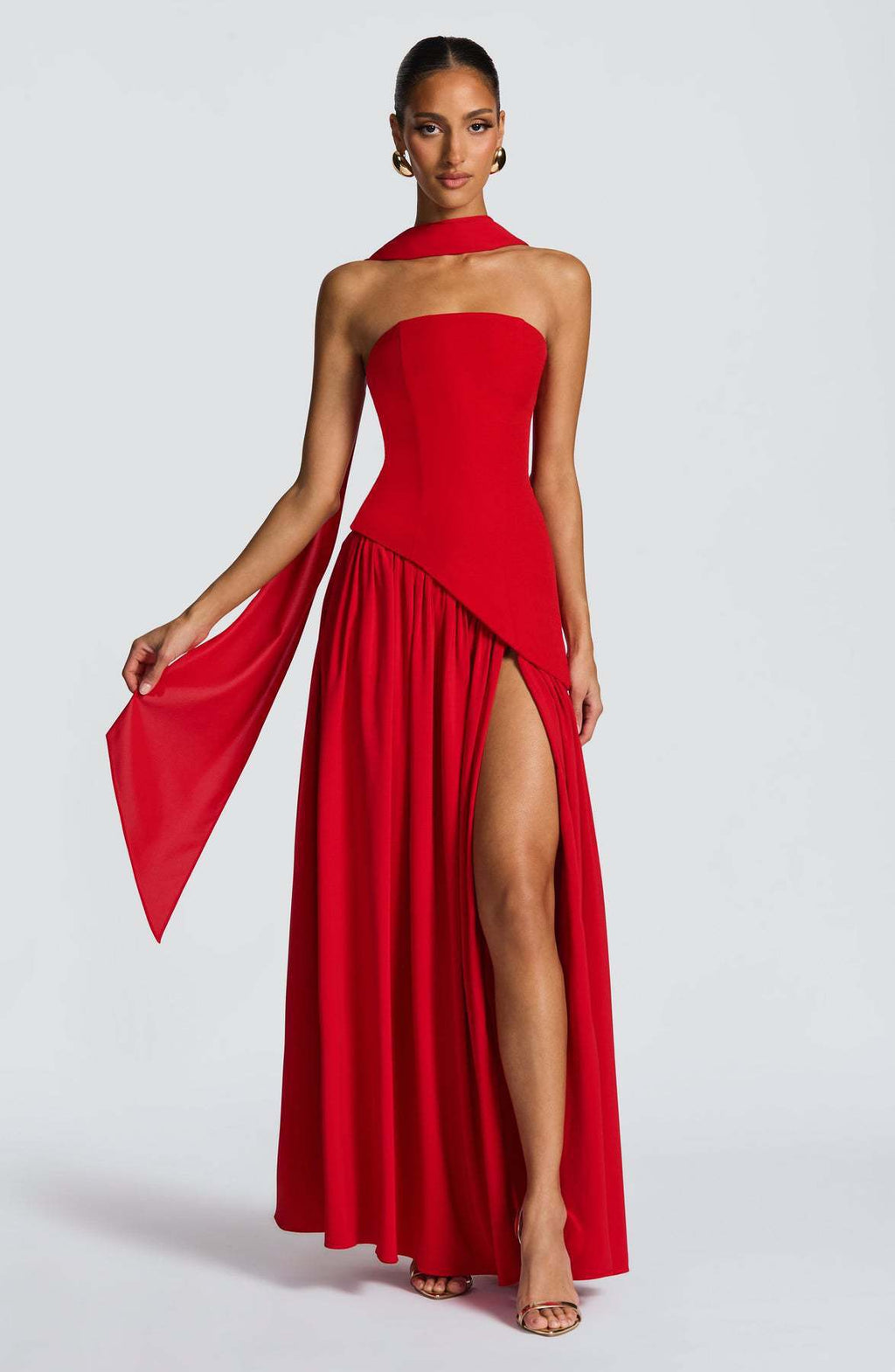 Women's High-Slit Bodycon Long Dress