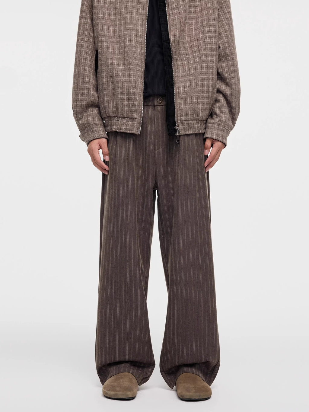 Retro Striped Loose Casual Pants for Men