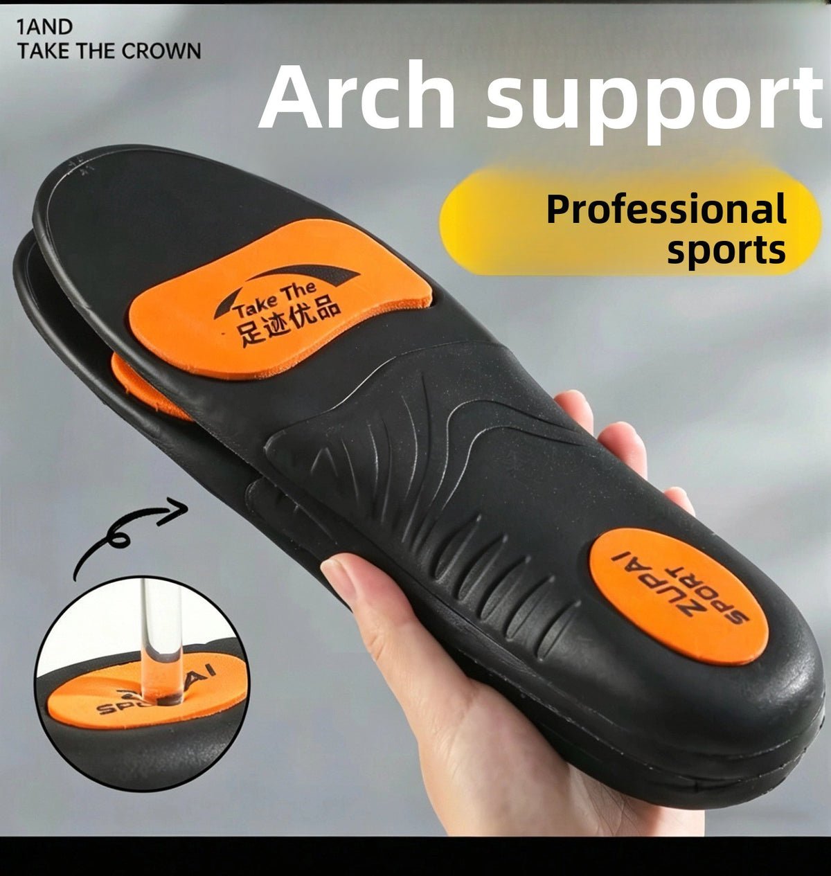 Specialized corrective arch-supporting insoles