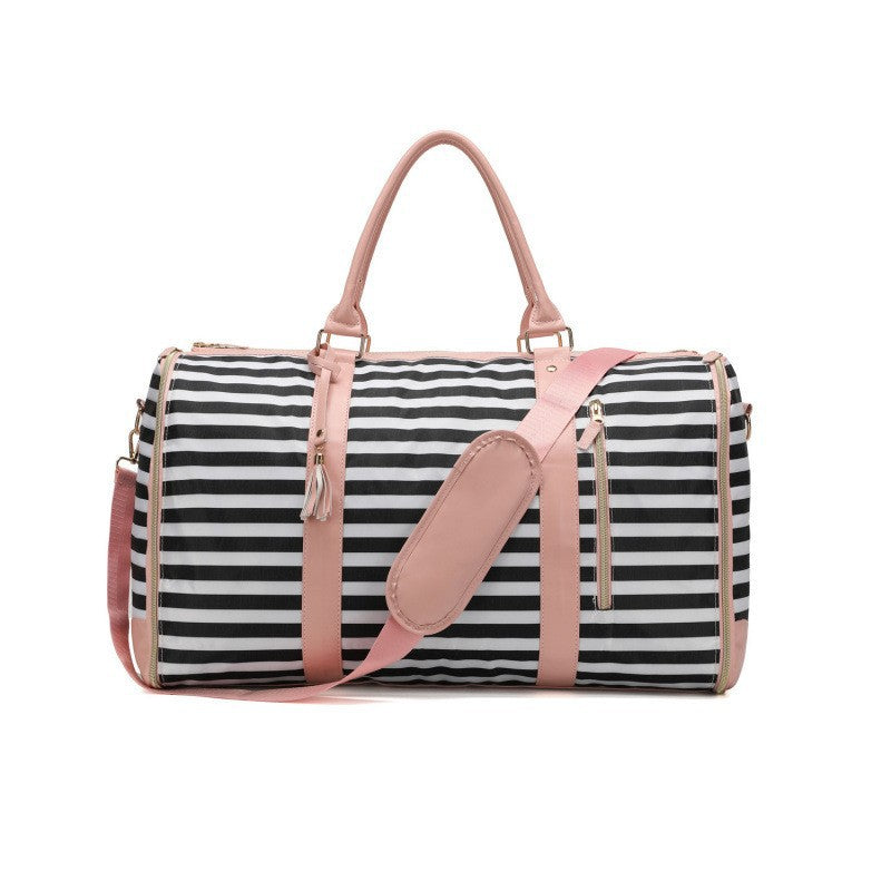 Women Foldable PU Travel Bag Large Capacity