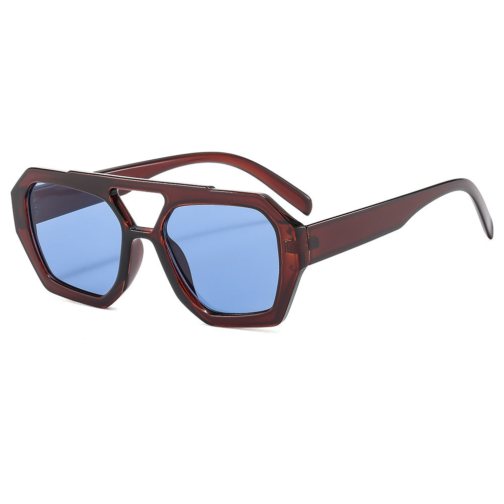 Retro Square Frame Sunglasses
