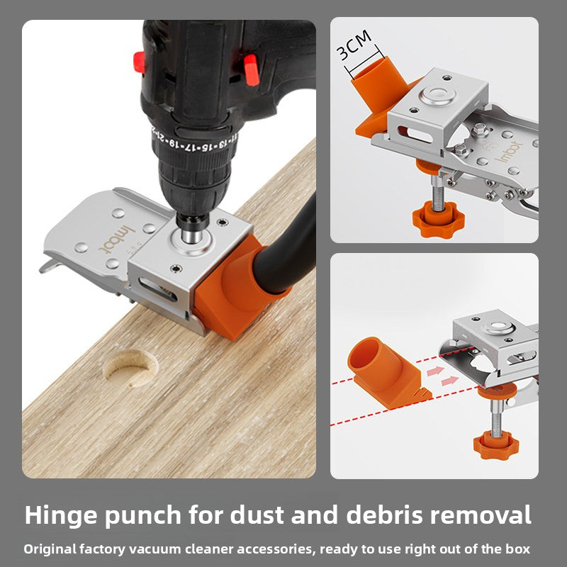 Stainless Steel Hinge Hole Opener and Drilling Limiter Tool