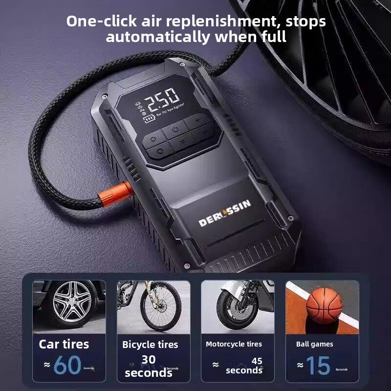 Car Emergency Jump Starter with Built-In Air Pump