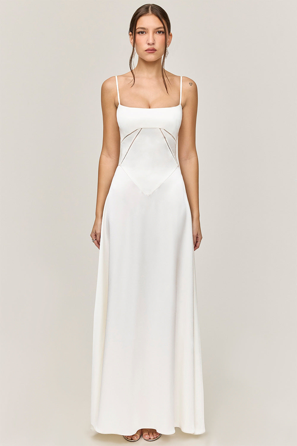 Womens Sling Backless Long Dress