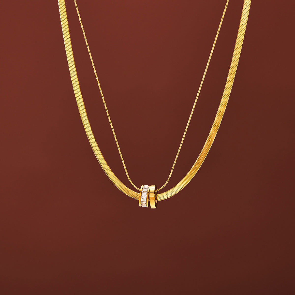 Minimalist Titanium Steel Clavicle Necklace