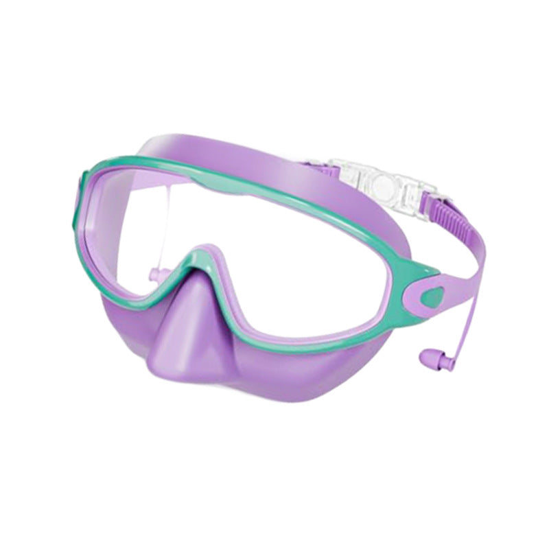 Childrens Anti-Fog Swimming Goggles with Nose Cover