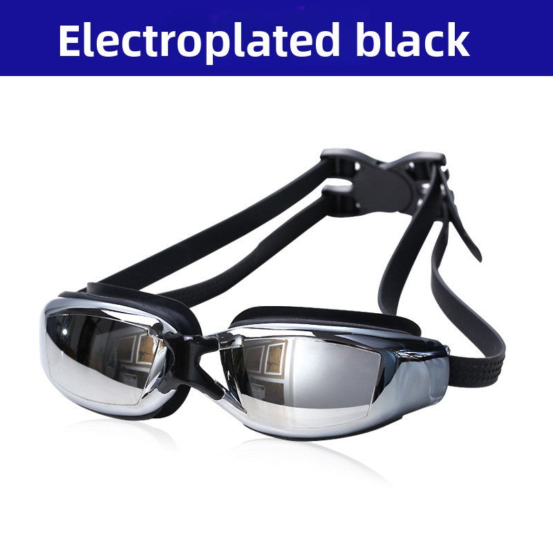 Swimming Goggles Large Frame HD Waterproof Anti-Fog