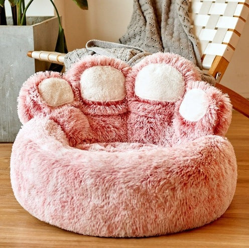 Bear paw-shaped pet sofa cushion