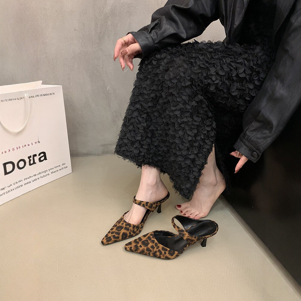 Women's Pointed Toe Stiletto Heeled Sandals