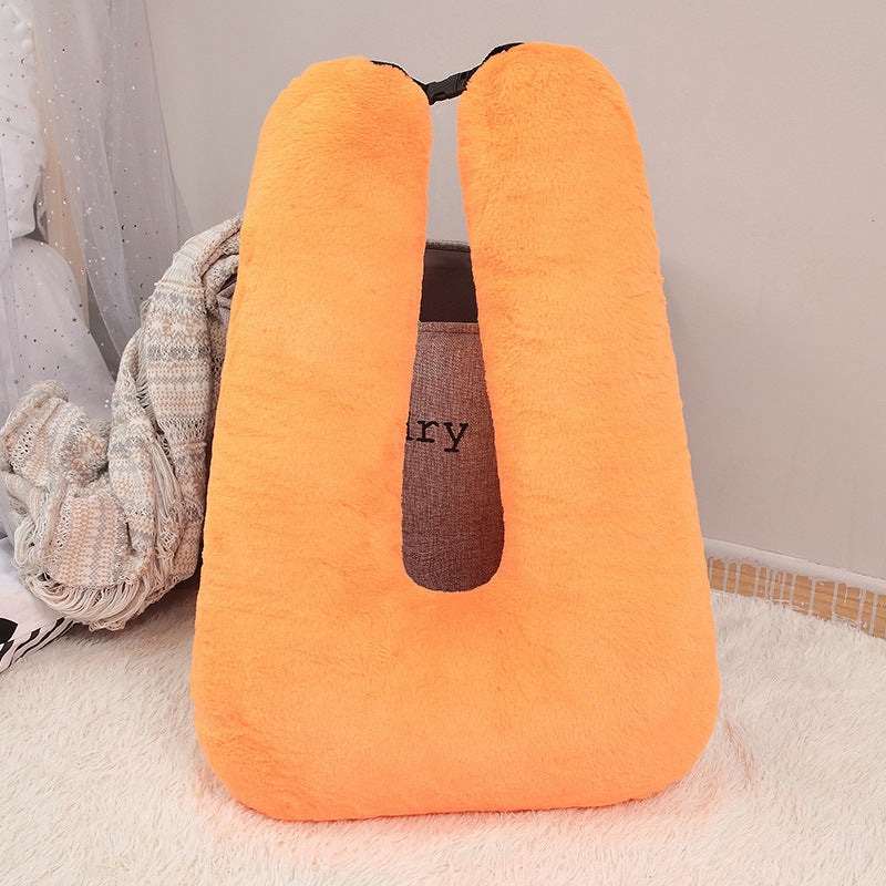 U-Shaped Plush Car Pillow Cushion