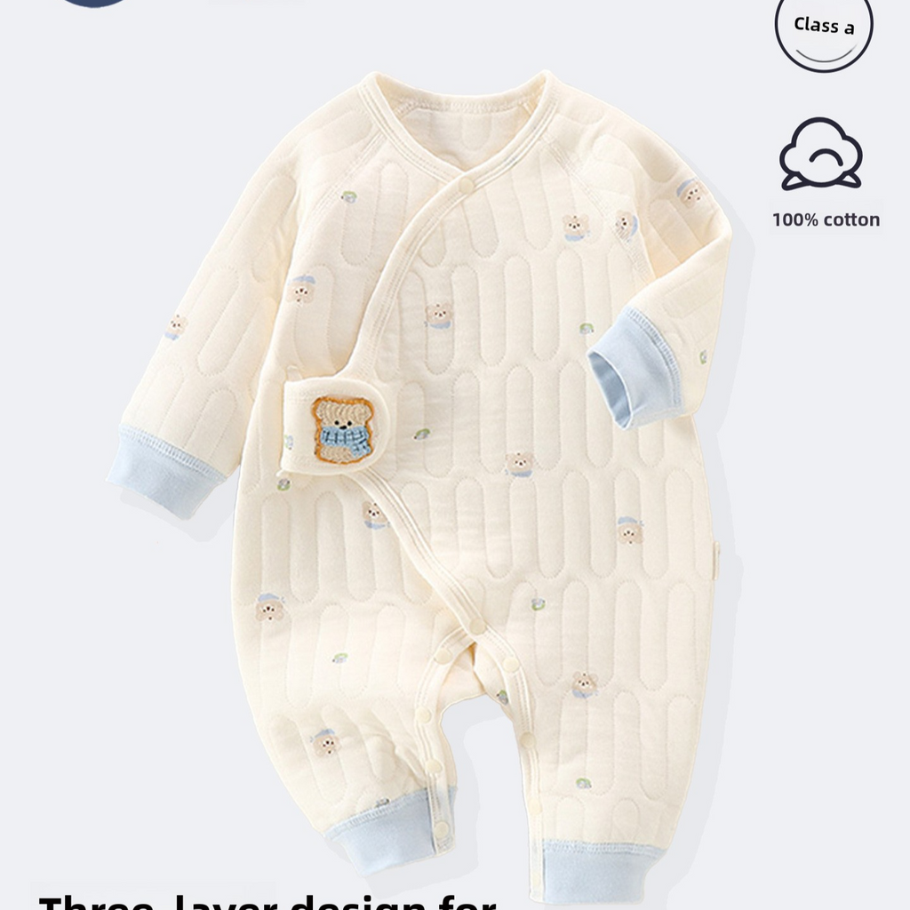 Baby Quilted Jumpsuit Winter Warm Clothing