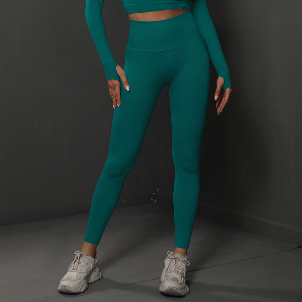 Knitted Seamless Peach Hip Skinny Yoga Pants