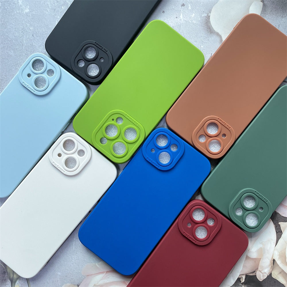 Frosted Silicone Phone Case for iPhone with Angel Eye Design