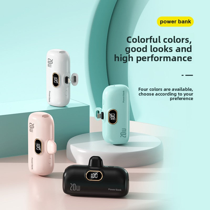 Mini portable compact capsule power bank