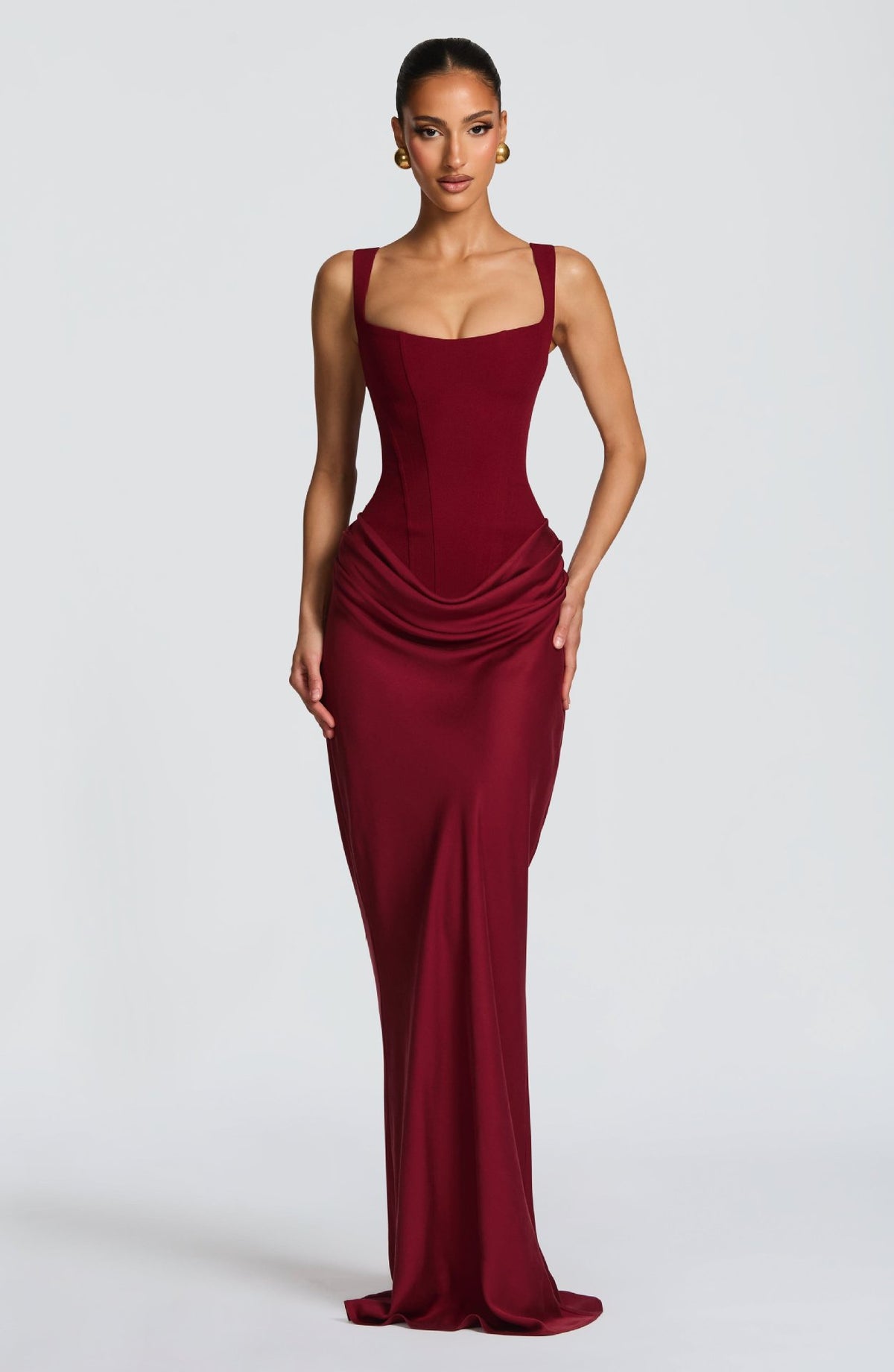 Sleeveless Bodycon Dress with Square Neck