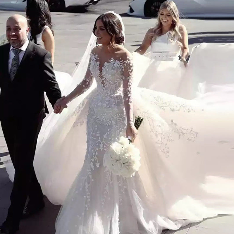 Mermaid OffShoulder Wedding Dress