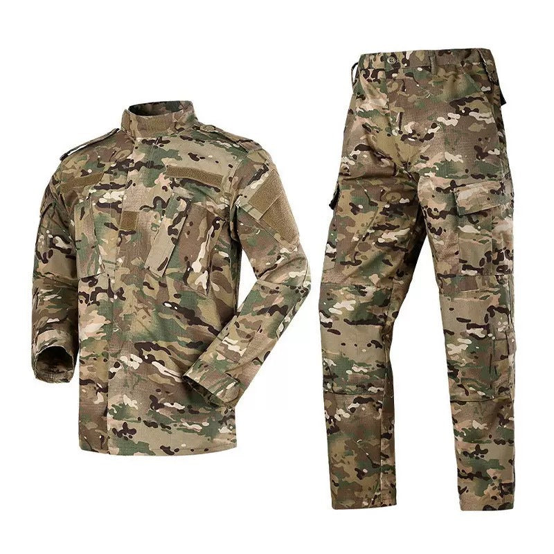 Mens Long Sleeve Camouflage Tactical Training Suit