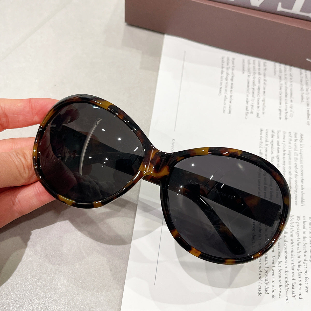 Vintage Large Oval Sunglasses