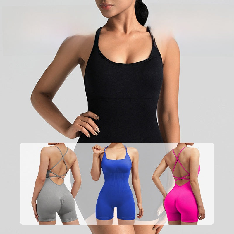 Women's Yoga Jumpsuit with Shorts