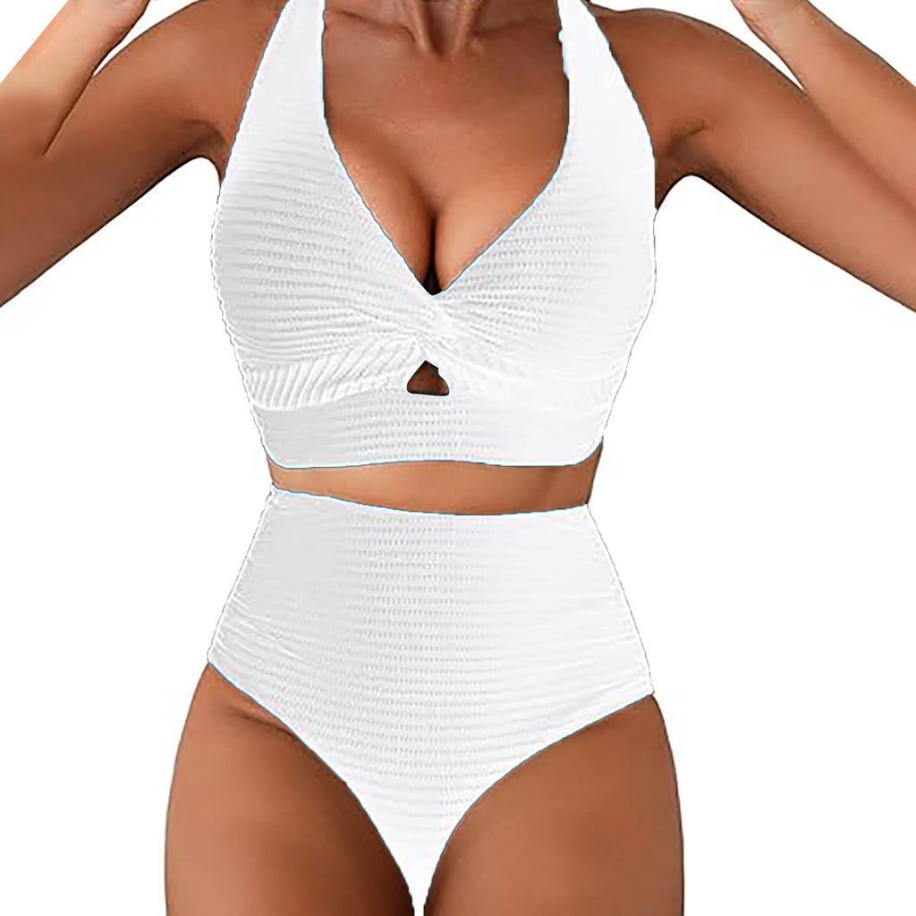 Womens Ribbed Bikini Swimsuit